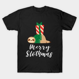 Cute Sloth - Merry Slothmas - Christmas Pajama T-Shirt